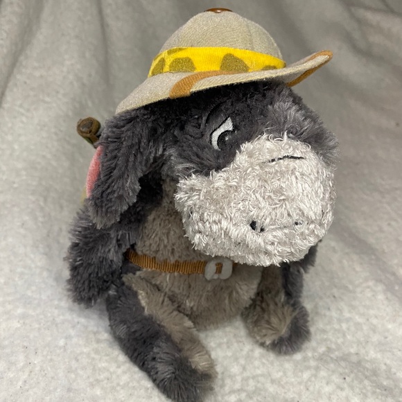 Safari Eeyore Bean Bag Disney Parks Merchandise - Picture 1 of 7